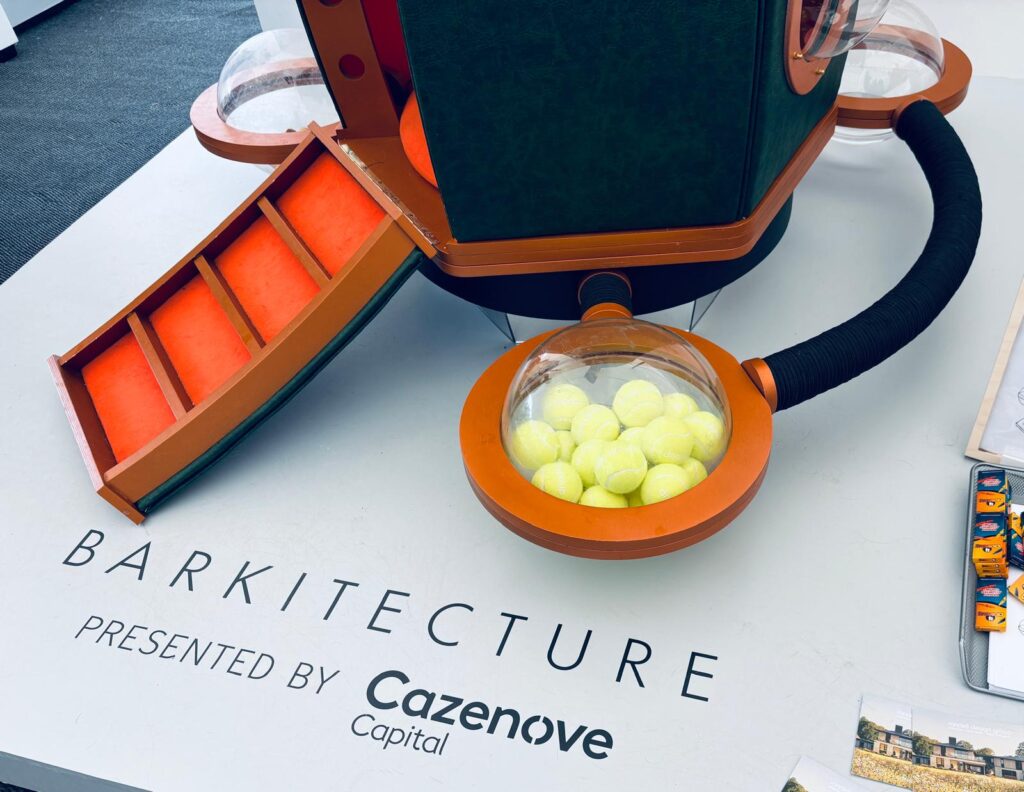 Design dla psa - psia buda pokazana na konkursie Barchitecture 2026 w UK